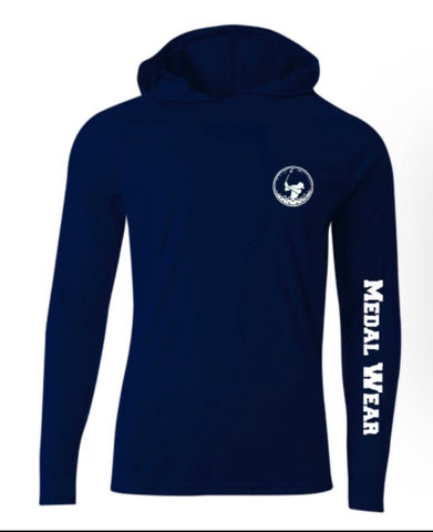 NAVY BLUE MENS PERFORMANCE HOODIE