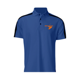 CLASSIC PERFORMANCE POLO ROYAL BLUE  -ORANGE LOGO