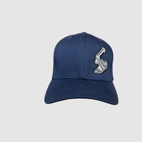 FITTED MESH BLUE CAP S/M