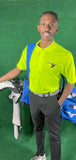 CLASSIC PERFORMANCE POLO SAFETY YELLOW   -BLACK LOGO