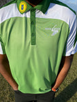 TOUR TRI COLOR GREEN PERFORMANCE POLO XL